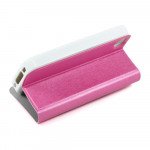 Wholesale Apple iPhone 4/4S Crystal Diamond Flip Wallet Case (Hot Pink)